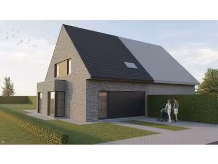 nieuw te bouwen halfopen bebouwing te maldegem