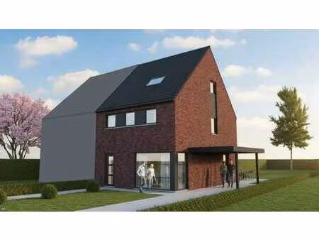 nieuw te bouwen halfopen bebouwing te appelterre-eichem