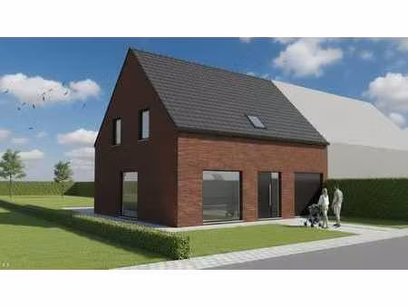 nieuw te bouwen halfopen bebouwing te gullegem