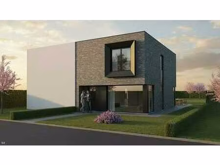 nieuw te bouwen halfopen bebouwing te gullegem