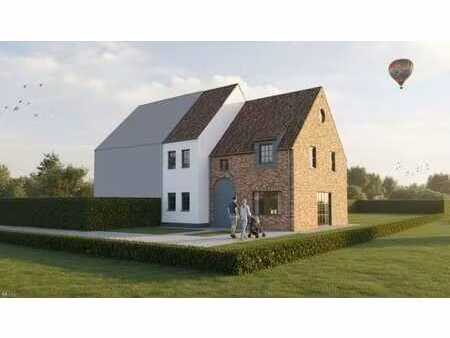 nieuw te bouwen halfopen bebouwing te brakel