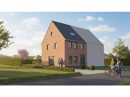 nieuw te bouwen halfopen bebouwing te schellebelle