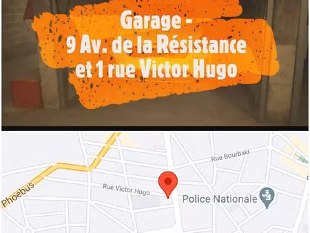 garage ss pau/1 rue victor hugo/disponible fin avril 2026/garage a la location