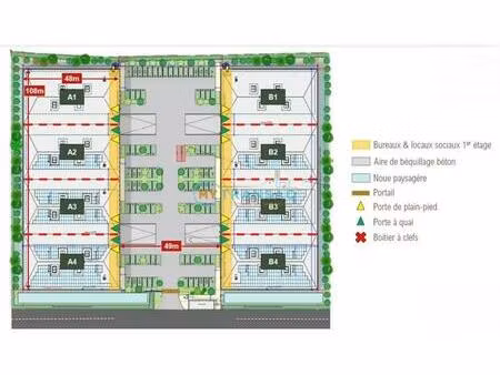 location local industriel 1518 m² à mitry-mory (77290)