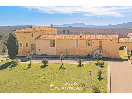 commanderie du 12e siècle - oliveraie - vue panoramique