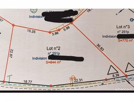 vente terrain constructible