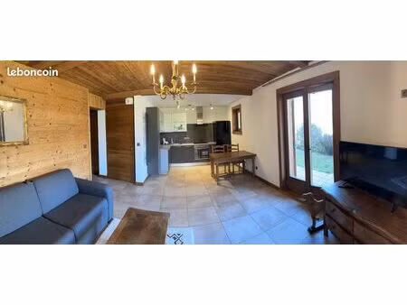 appartement t2 44 m2 dans chalet  terrasse  jardin