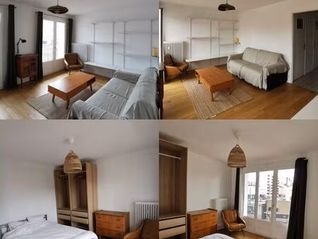 location t2 48m2 meublé avec balcon  cave et place de parking privative