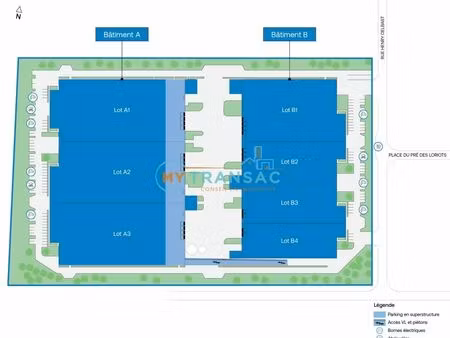 location local industriel 3335 m² à croissy-beaubourg (77183)