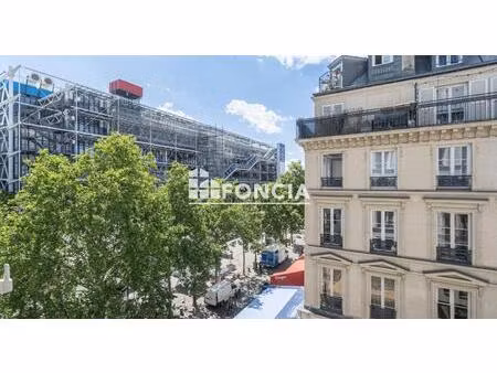 sainte avoie – rambuteau – 2p ensoleille avec une vue d'exception