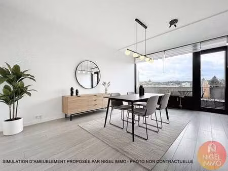 appart rénové  terrasse  1 ch  plein sud  peb: b  ascenseur