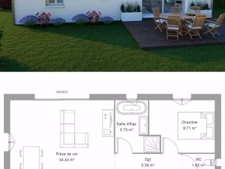 maison avec extérieur