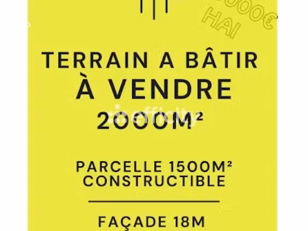 vente terrain 2000 m² à flines-lez-raches (59148)  118 000 €