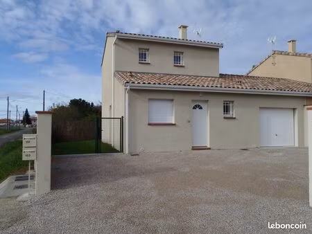 maison t4 avec garage et jardin libre le 04/04/2026