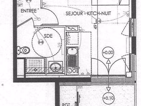 location appartement t1 à nantes bottière - chénaie (44000) : à louer t1 / 27m² nantes bot