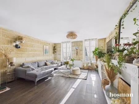 3 pièces - 68 m² traversant - grenier de 20m2 aménageable - quai des salinières  bordeaux