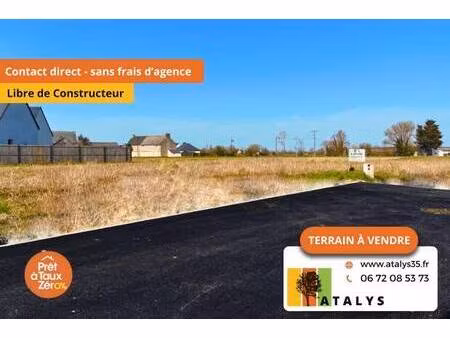terrain constructible viabilisé à vendre