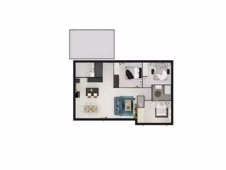 terrain avec maison neuve à vendre