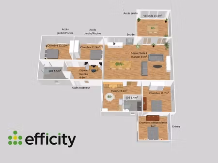 maison 6 pièces - 118 m²