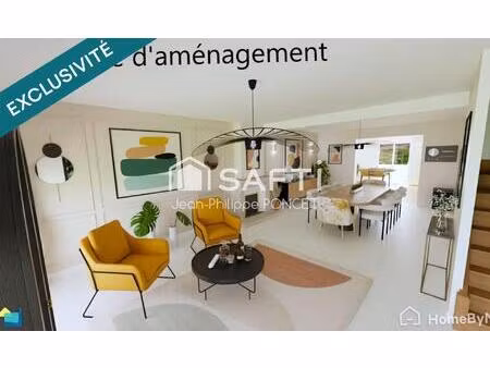 maison individuelle sur sous-sol complet 4 chambres et jardin