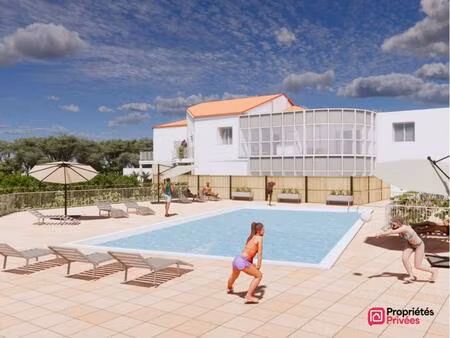 appartement jard sur mer 3 pièces 67.45 m2 - à 300m de l'océan  piscine & tennis