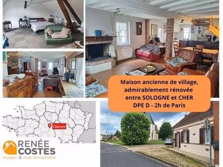 vente en nue propriété - f84-h82 ans - clemont (18410)