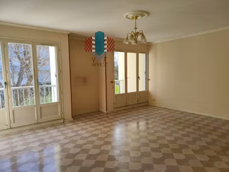 t3  centre ville  garage cave  2 balcons   ascenseur