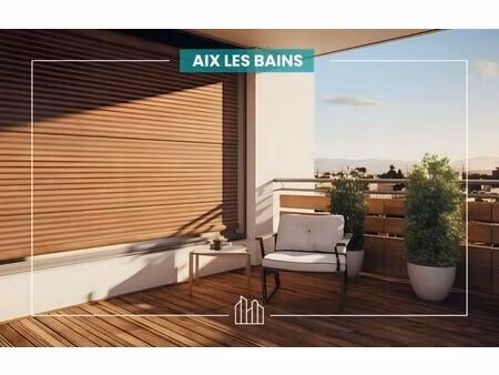 vente appartement neuf 3 pièces 77m2 aix-les-bains - 504000 € - surface privée