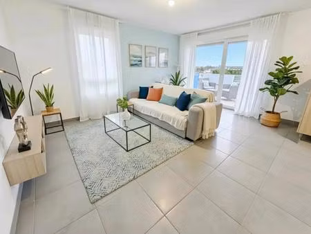 appartement 2 pièces de 48m2 vendu loué avec parking situé à grabels