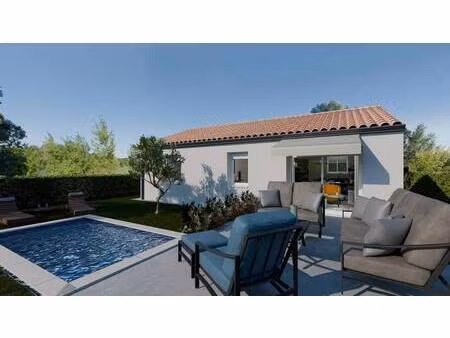 terrain avec maison neuve à vendre