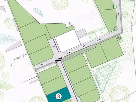 terrain constructible viabilisé à vendre