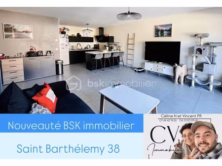 vente appartement 3 pièces 78.43 m² à saint-barthélemy (38270)  165 000 €