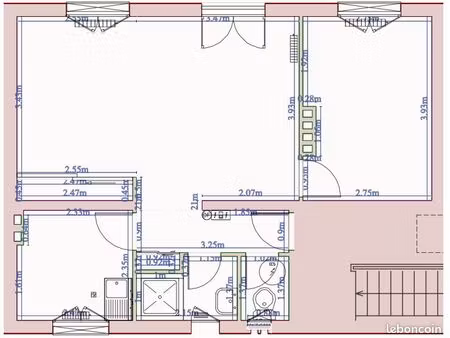 appartement 3 pièces 52 m²
