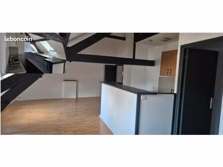 grand t2+ mezzanine 72 m2 centre ville valenciennes