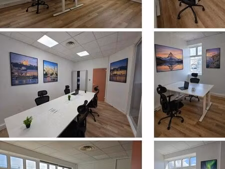 location bureaux équipés - 100 m² - rénovation neuve - métro jean jaurès