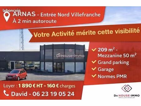 local commercial 209 m² arnas