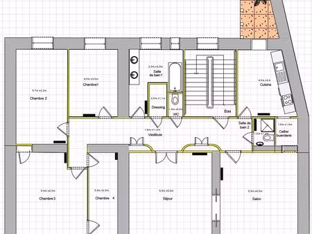 centre ville – appartement haussmanien de charme tres lumineux – renove