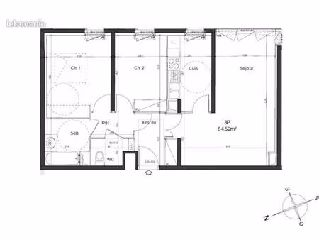 appartement t3 à louer