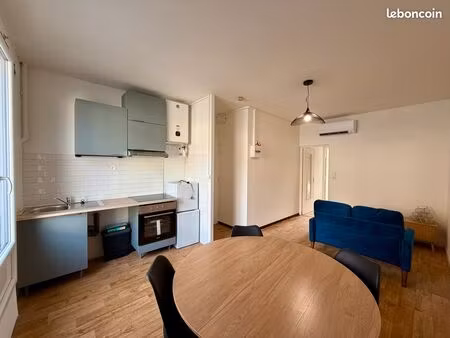 appartement t2 35m2 + jardin - location meublé