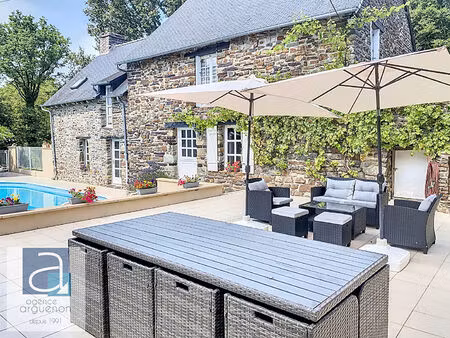 mauron maison de 4 chambres avec jardin arboré et piscine