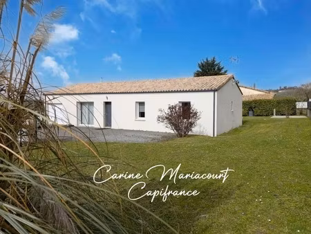 maison de plain-pied de 2016 - 103 m² – 3 chambres – garage – terrain clos 1 060 m² – dpe 