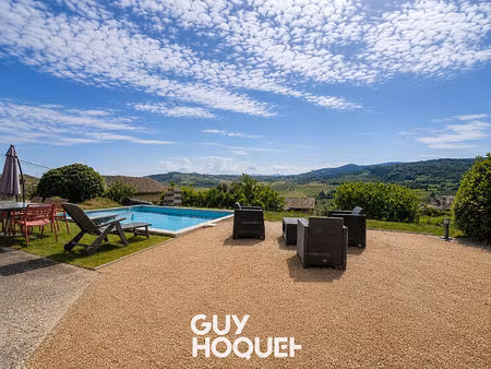 maison 3chbs - vue et piscine - 71570 leynes