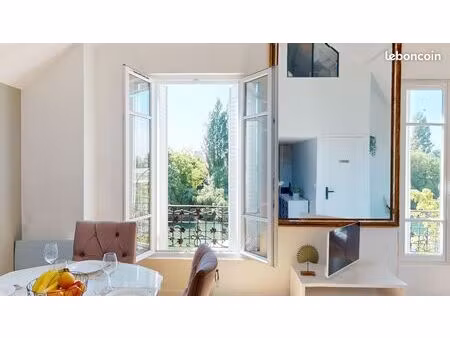 f3/4 lumineux entièrement meublé et équipé – magnifique vue sur la marne – nogent-sur-marn