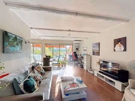 cagnes sur mer  2 pièces 71 m²  jardin 93 m²  garage