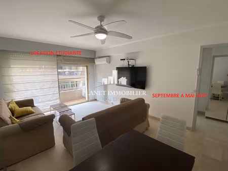 location etudiante sur juan les pins 2 pièces