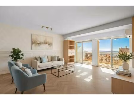 exceptionnel t4 rénové avec vue panoramique sur la mer à cannes