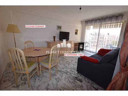location etudiante juan les pins st honorat 2 pieces meuble