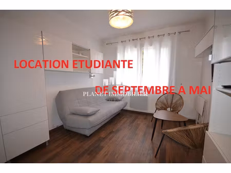 location etudiante studio central juan les pins
