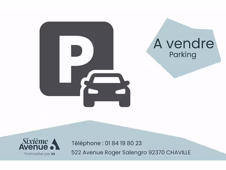 vente parking à chaville (92370)  16 500 €