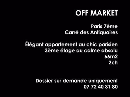 élégant appartement au chic parisien 2ch quartier des antiquaires